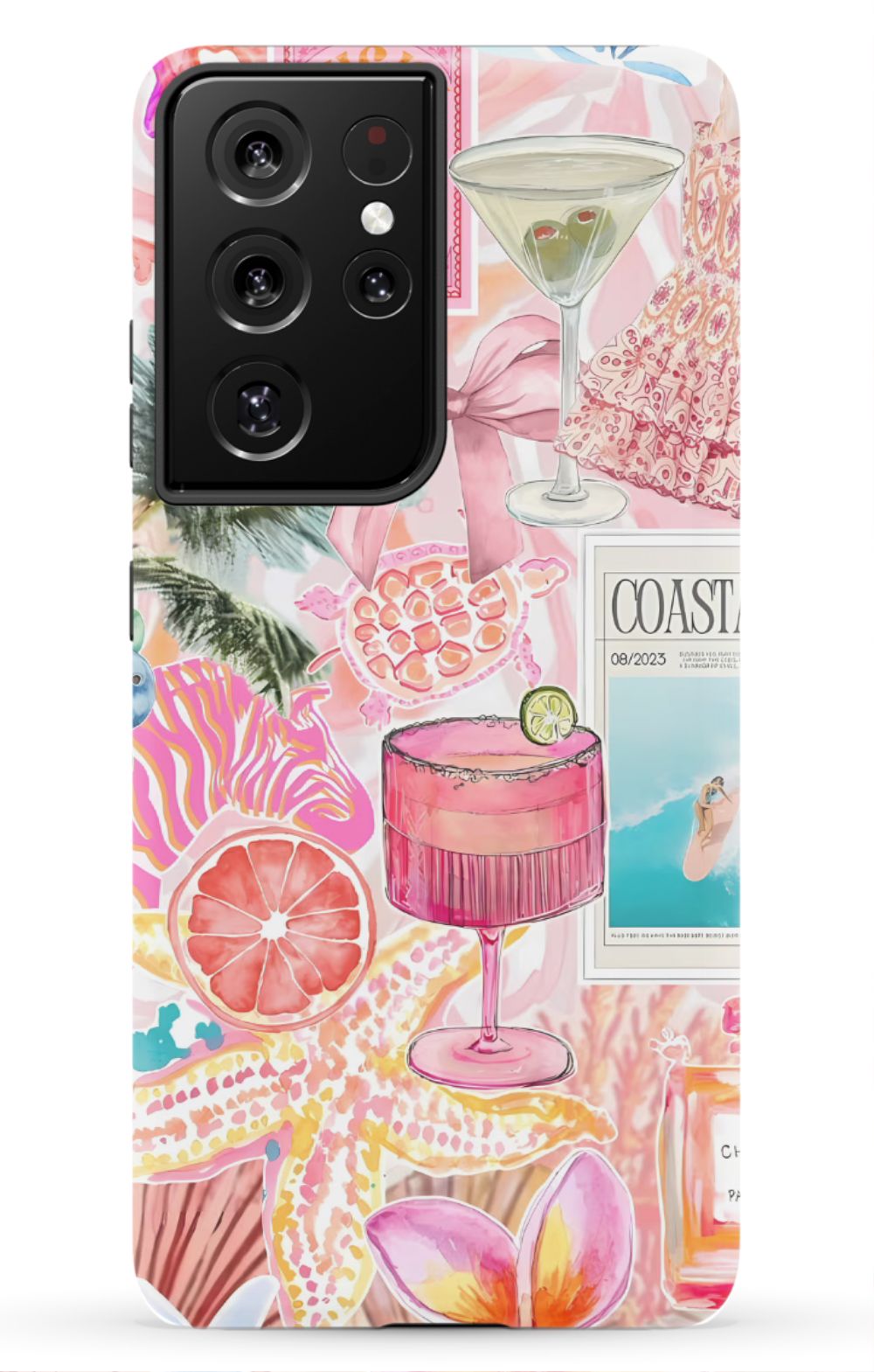 Coastal Preppy Collage Phone Case