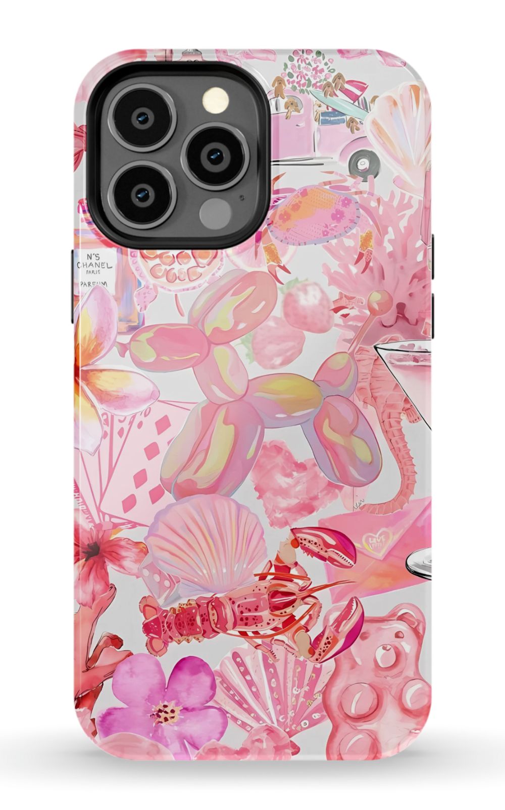 Pink Preppy Collage Phone Case