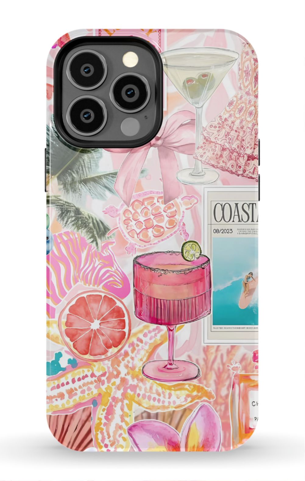 Coastal Preppy Collage Phone Case