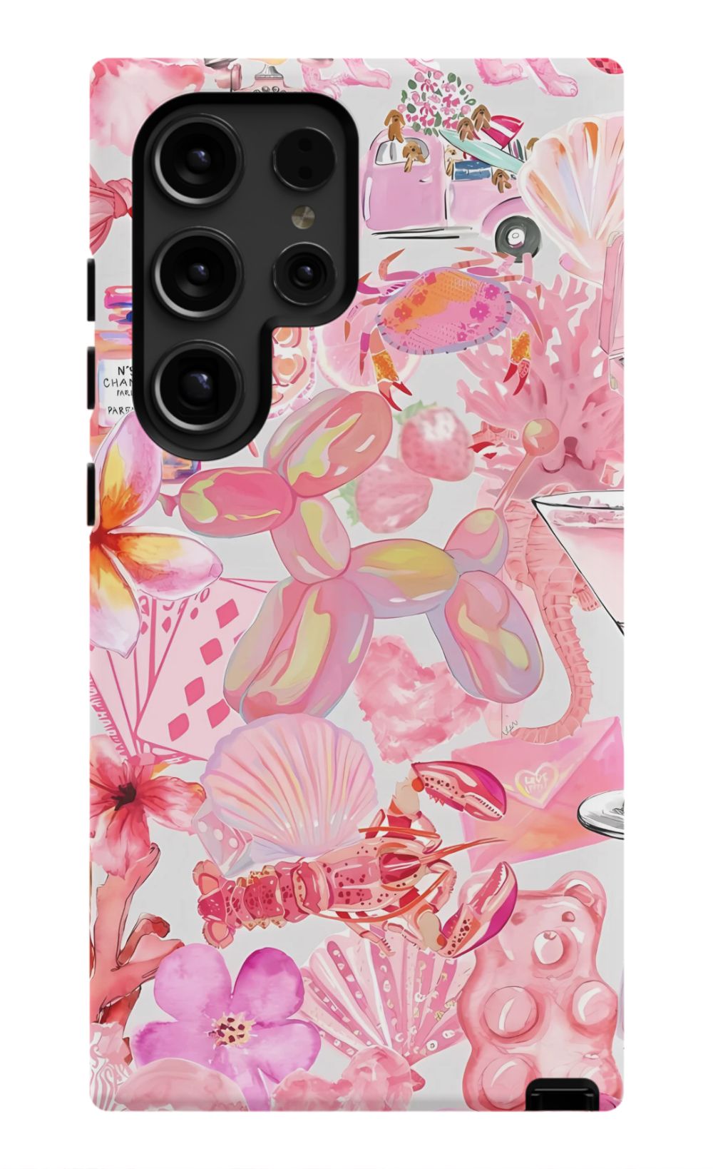 Pink Preppy Collage Phone Case