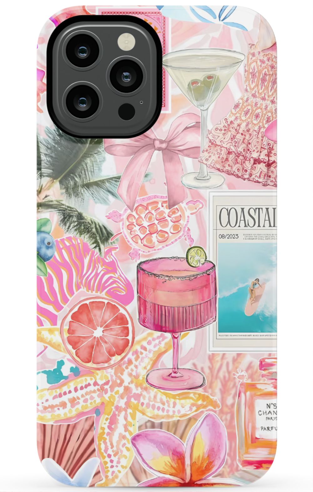 Coastal Preppy Collage Phone Case