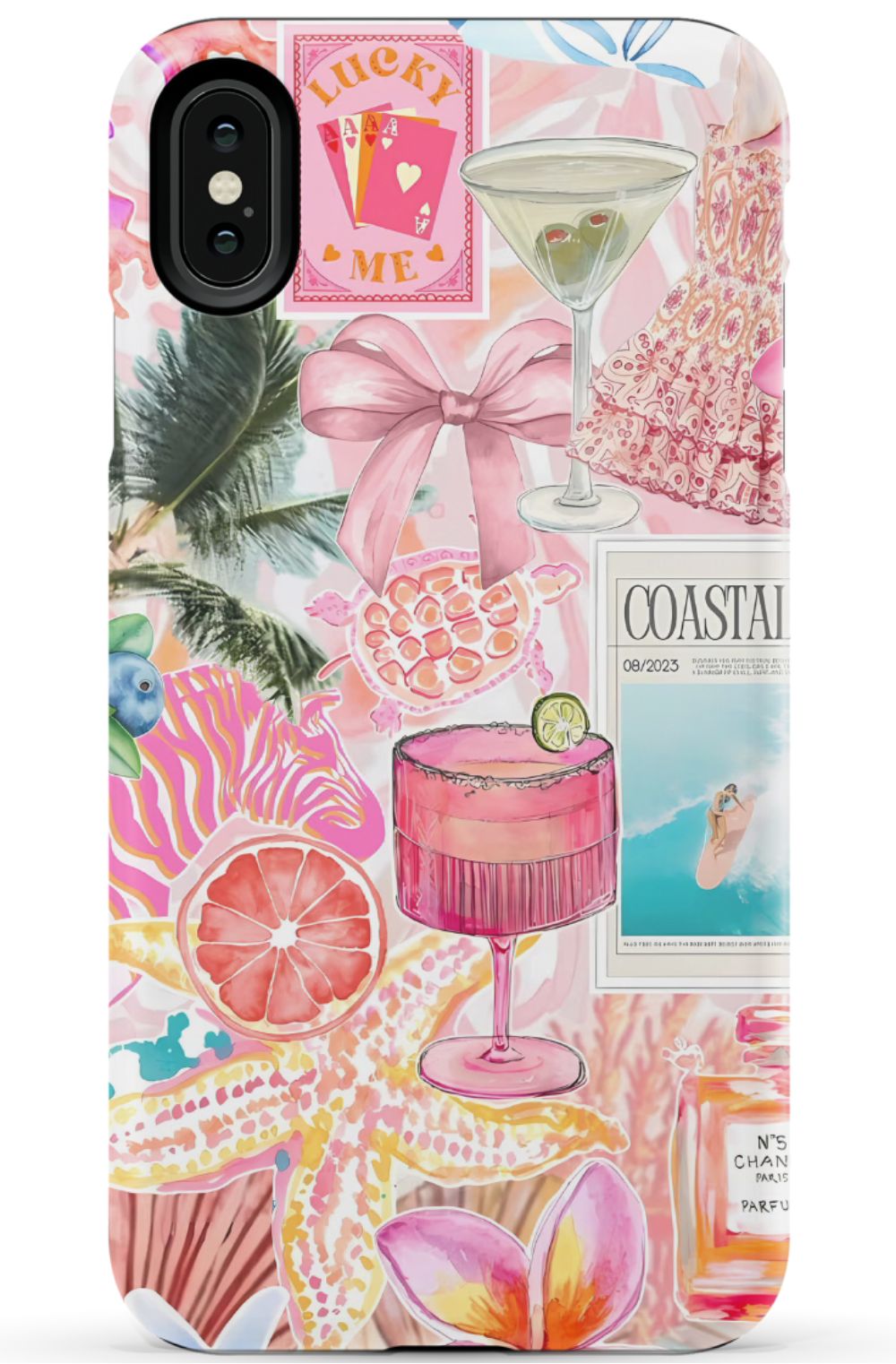 Coastal Preppy Collage Phone Case