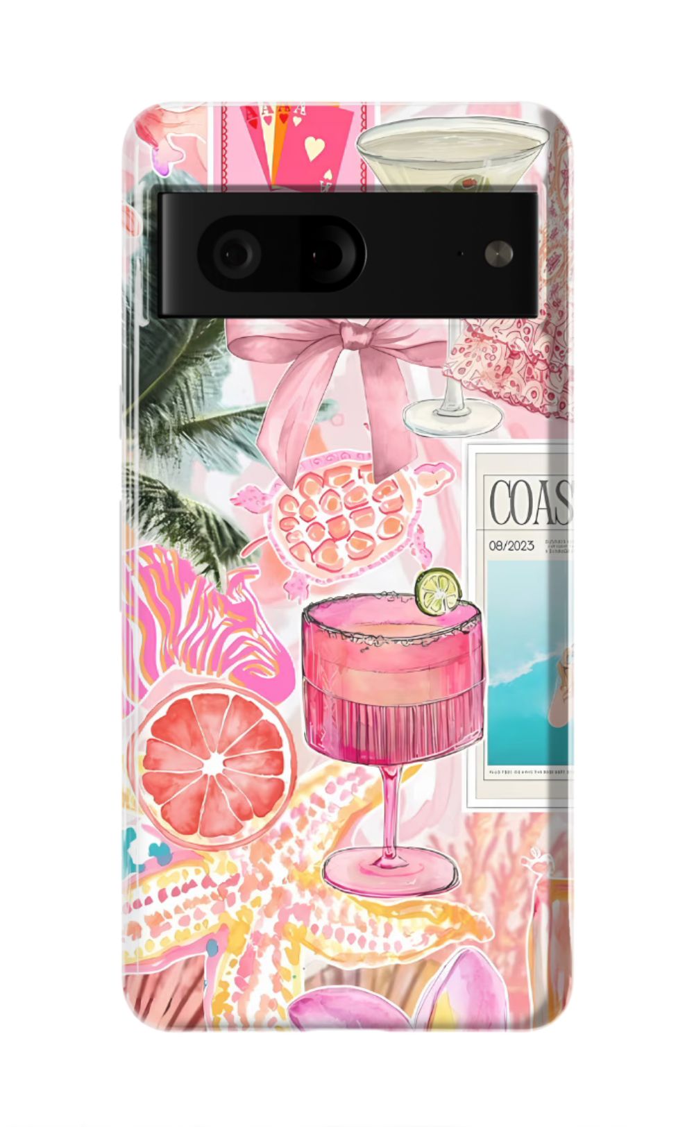 Coastal Preppy Collage Phone Case