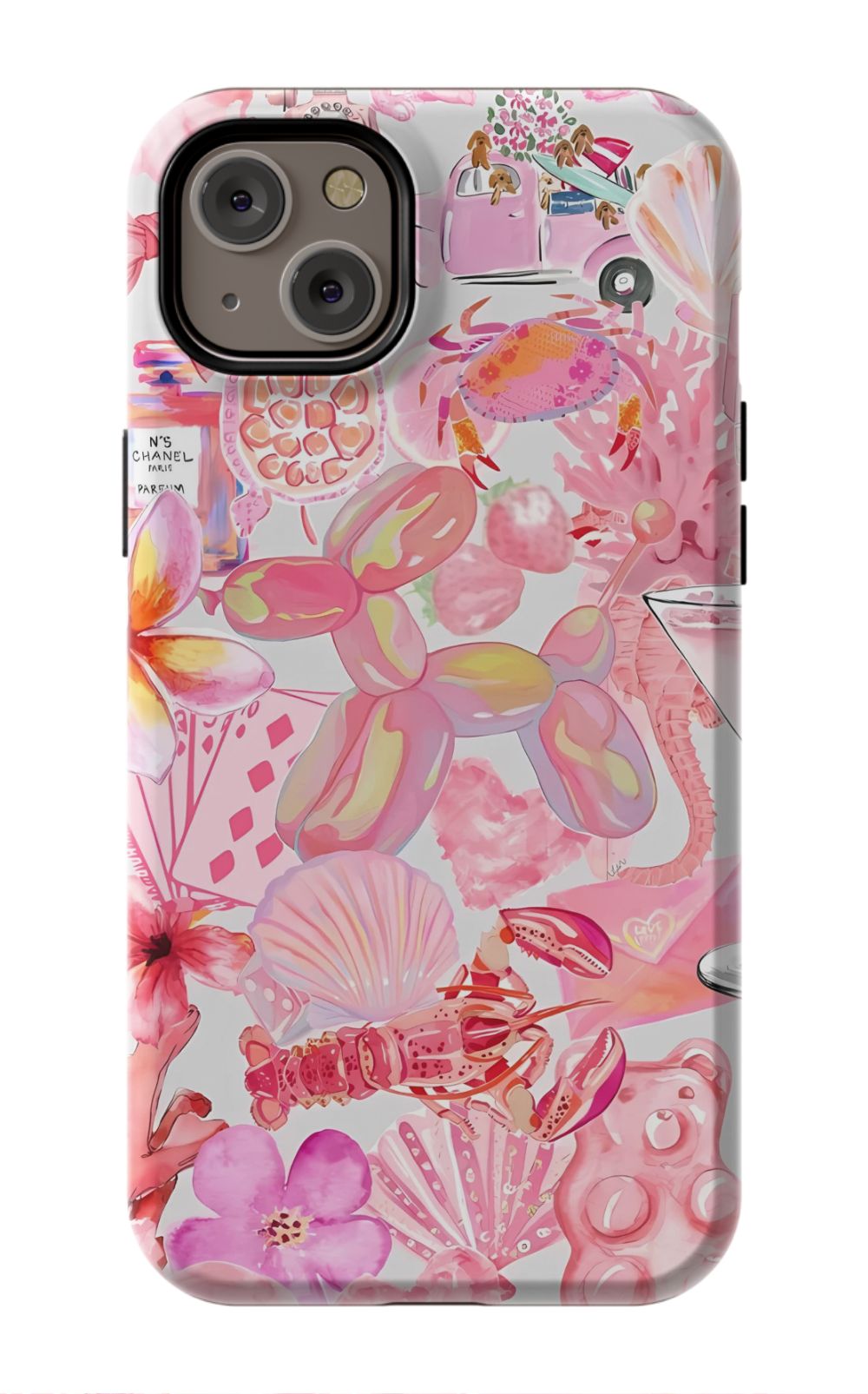 Pink Preppy Collage Phone Case