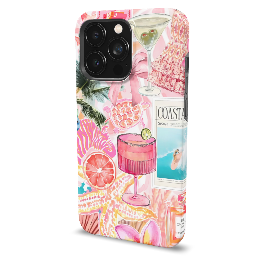 Coastal Preppy Collage Phone Case