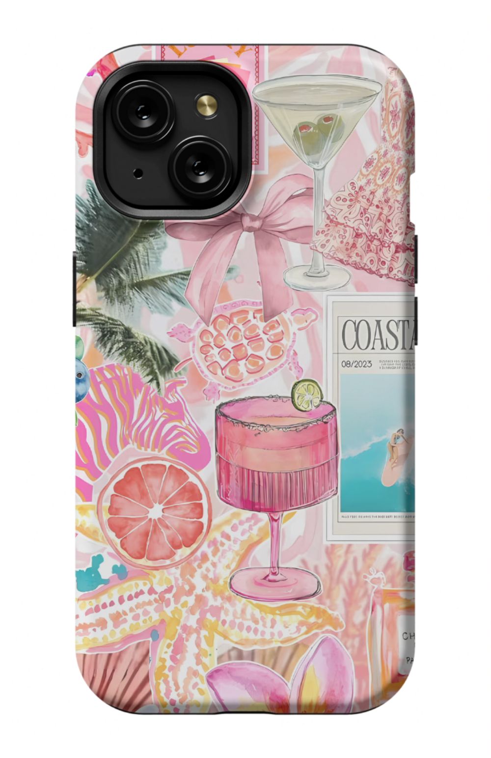 Coastal Preppy Collage Phone Case