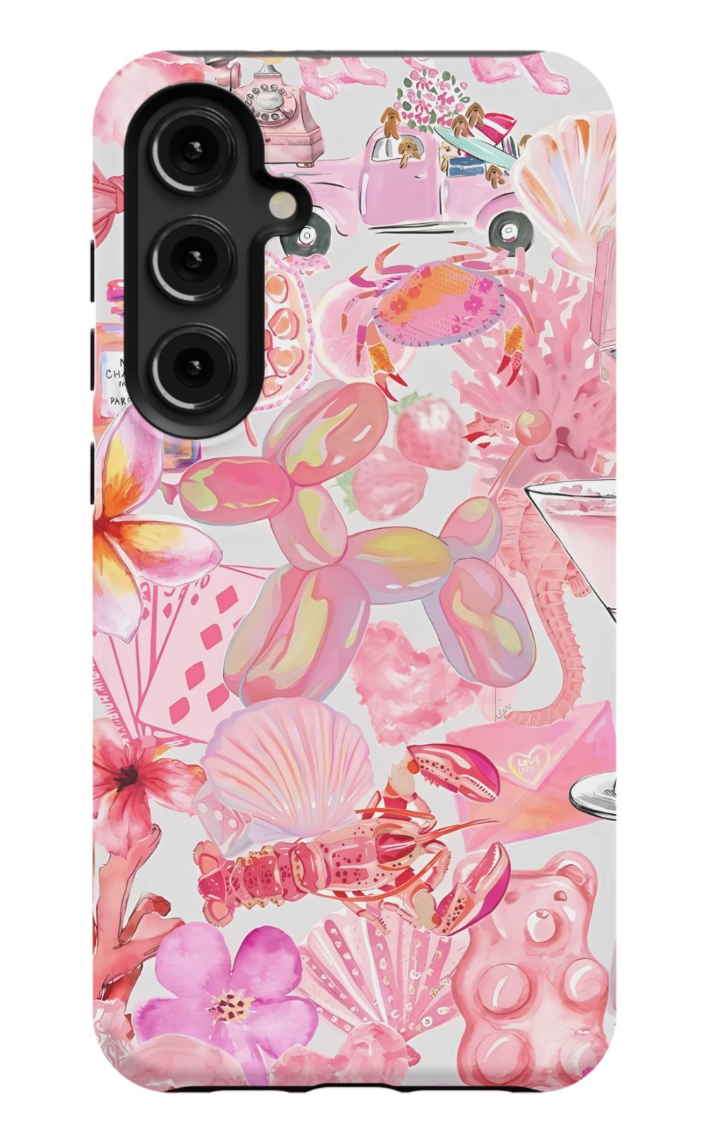 Pink Preppy Collage Phone Case