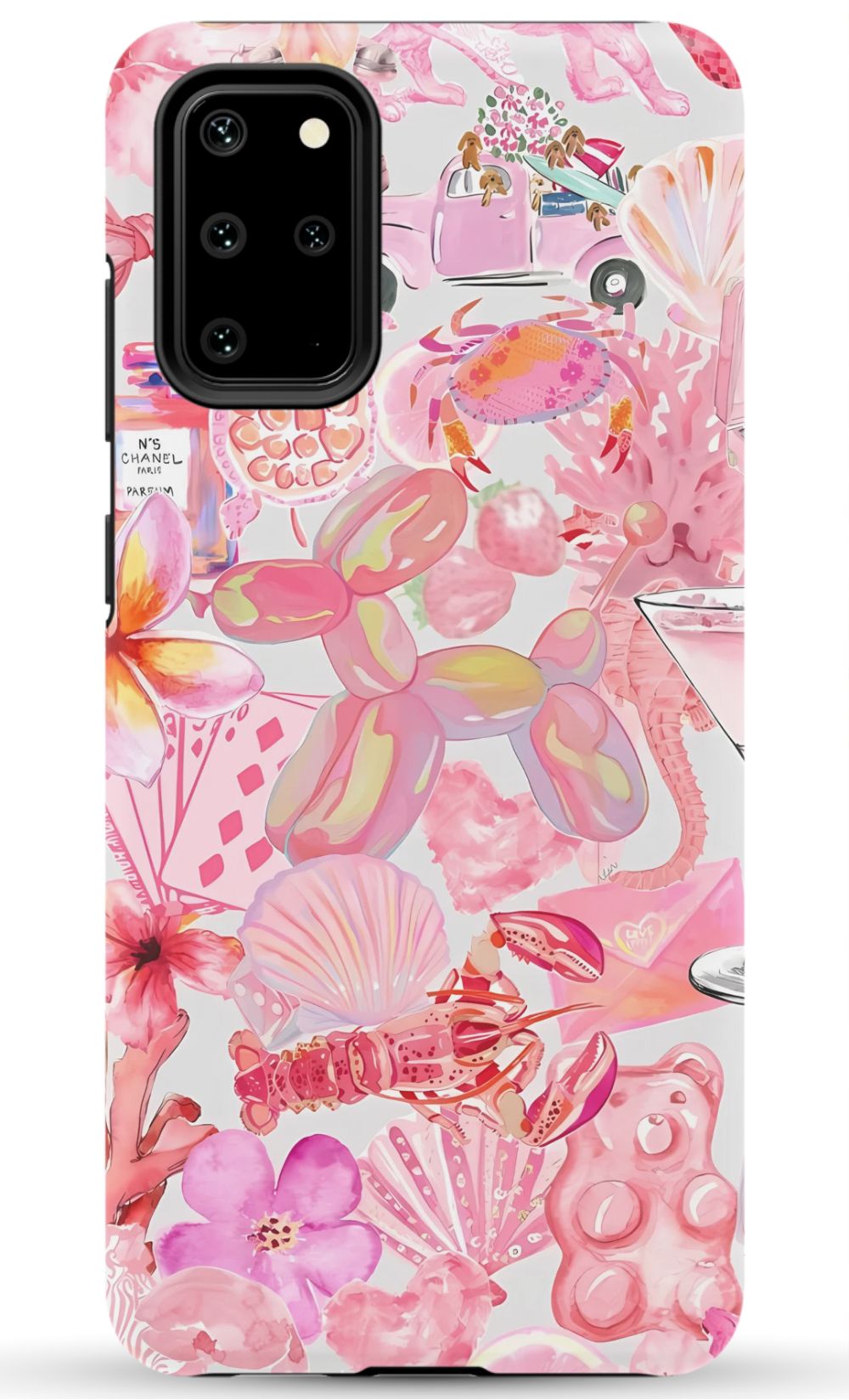 Pink Preppy Collage Phone Case