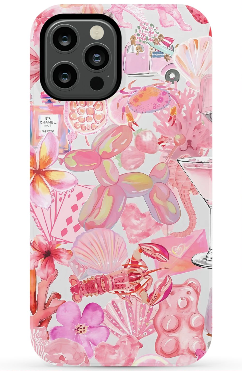 Pink Preppy Collage Phone Case