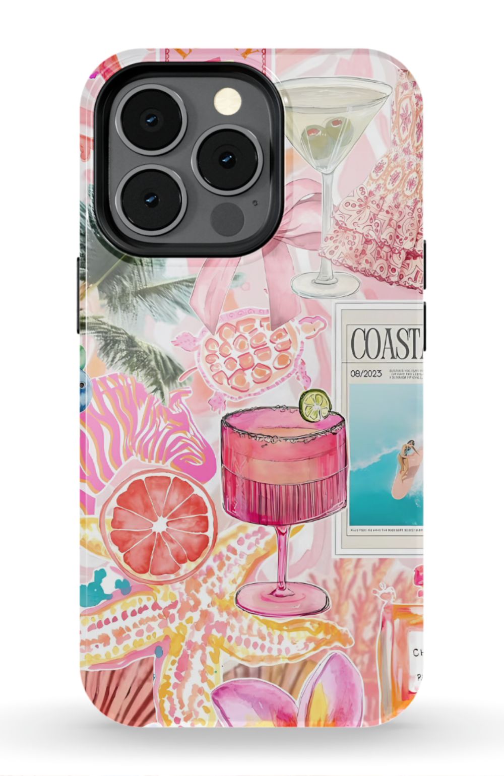 Coastal Preppy Collage Phone Case