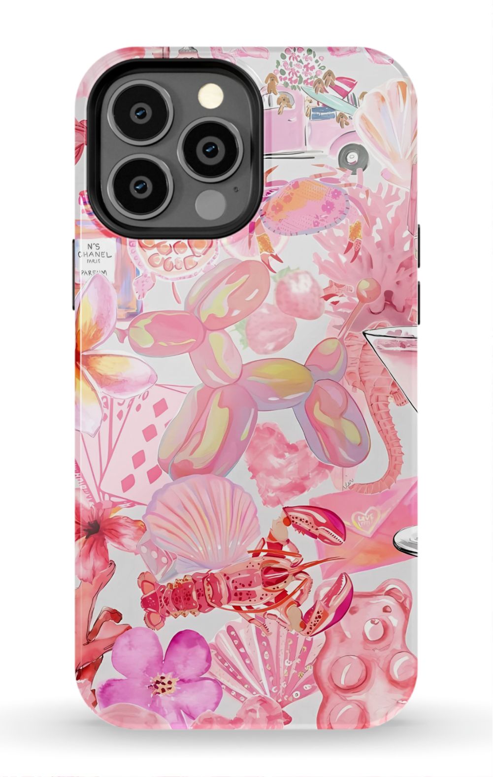 Pink Preppy Collage Phone Case