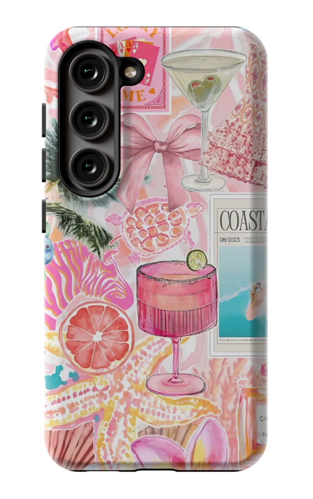 Coastal Preppy Collage Phone Case