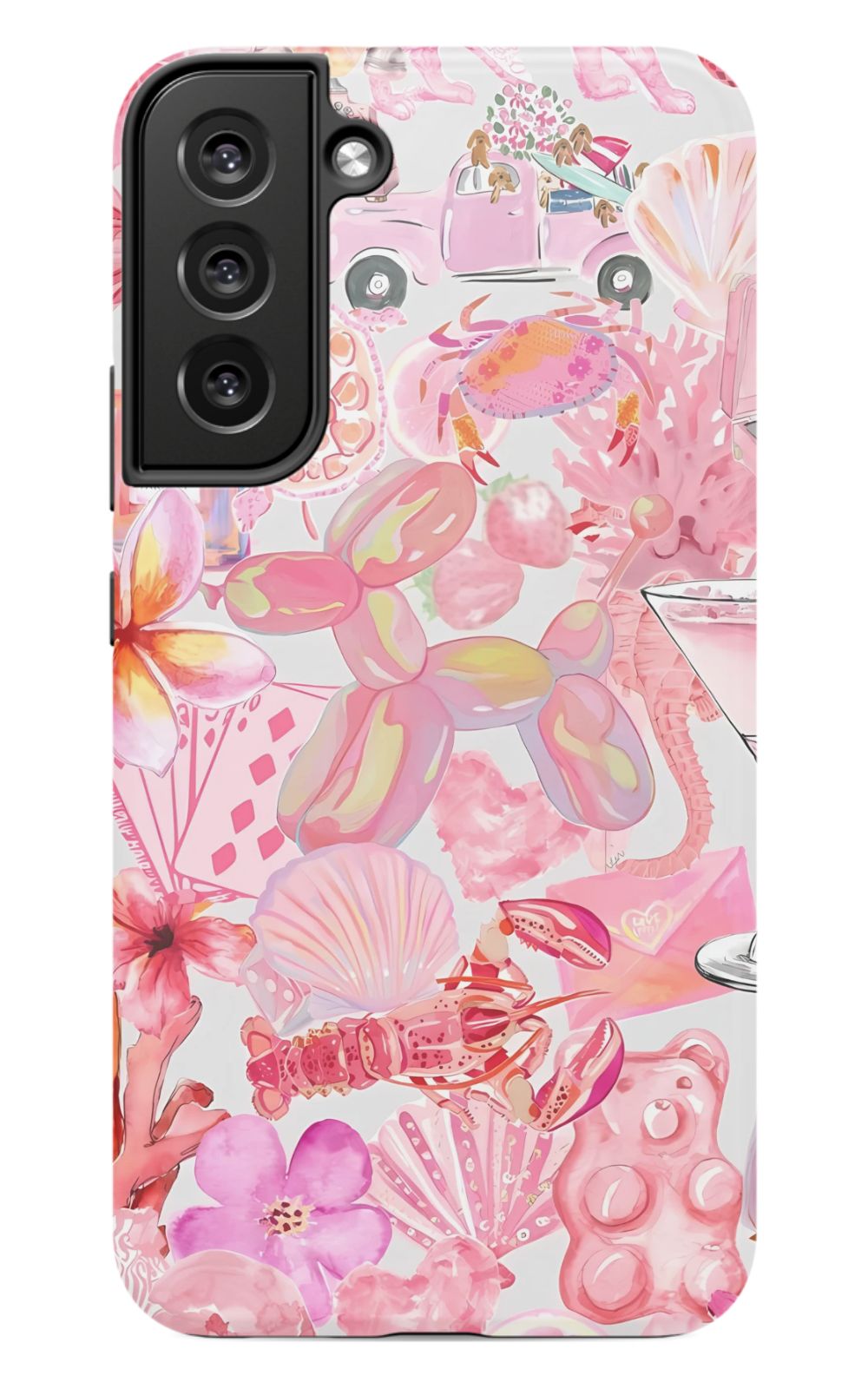 Pink Preppy Collage Phone Case