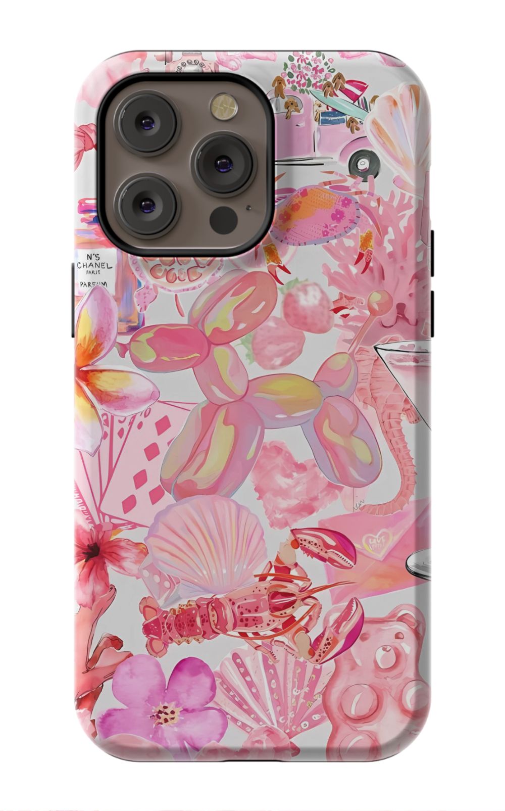 Pink Preppy Collage Phone Case