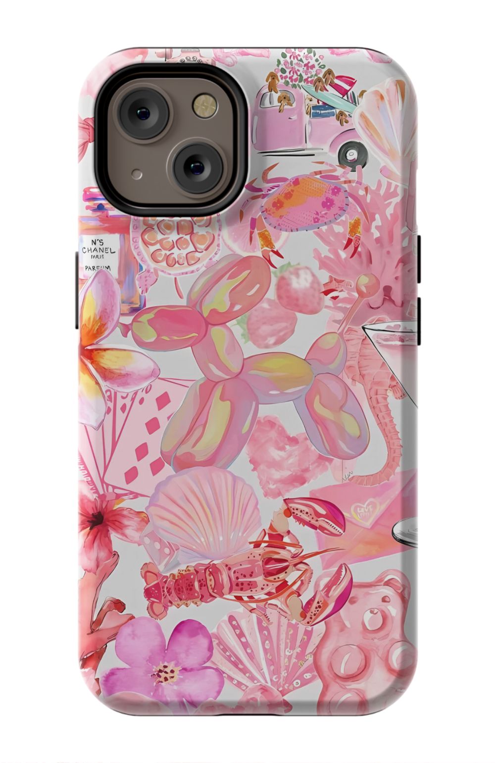 Pink Preppy Collage Phone Case