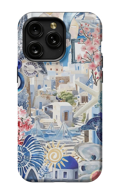 Greece Summer Collage Phone Case