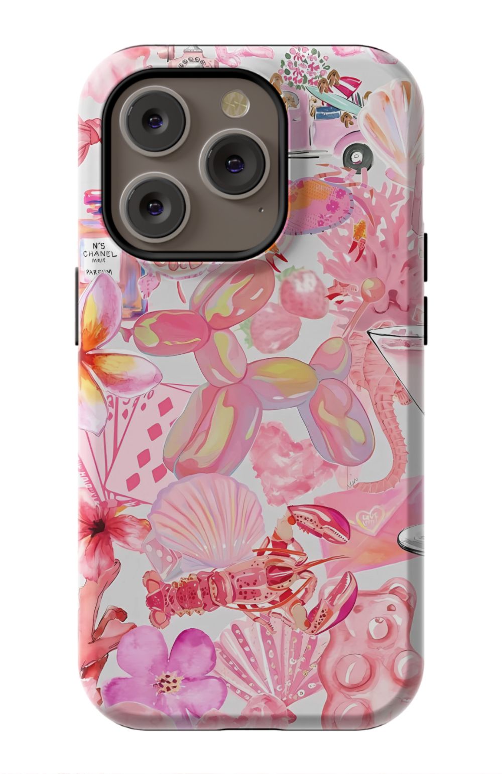 Pink Preppy Collage Phone Case