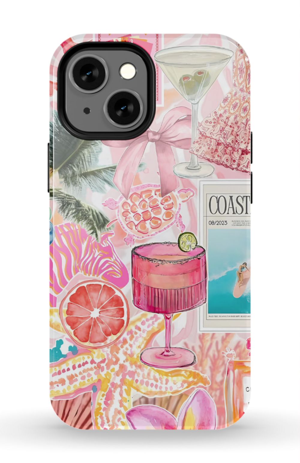 Coastal Preppy Collage Phone Case