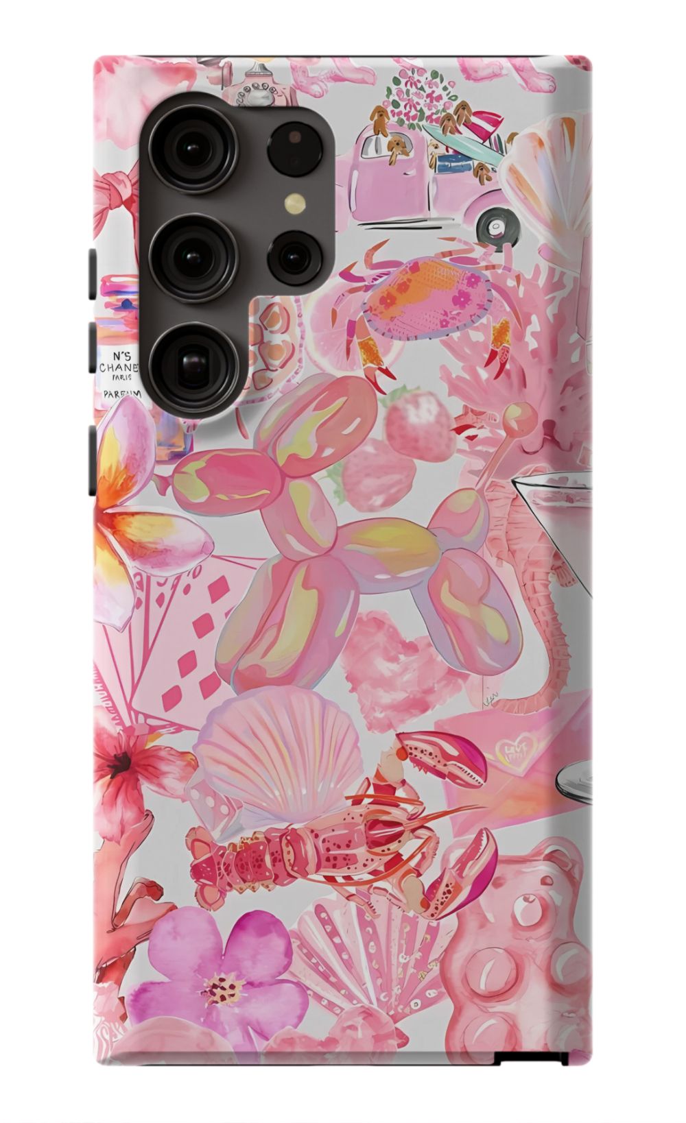 Pink Preppy Collage Phone Case