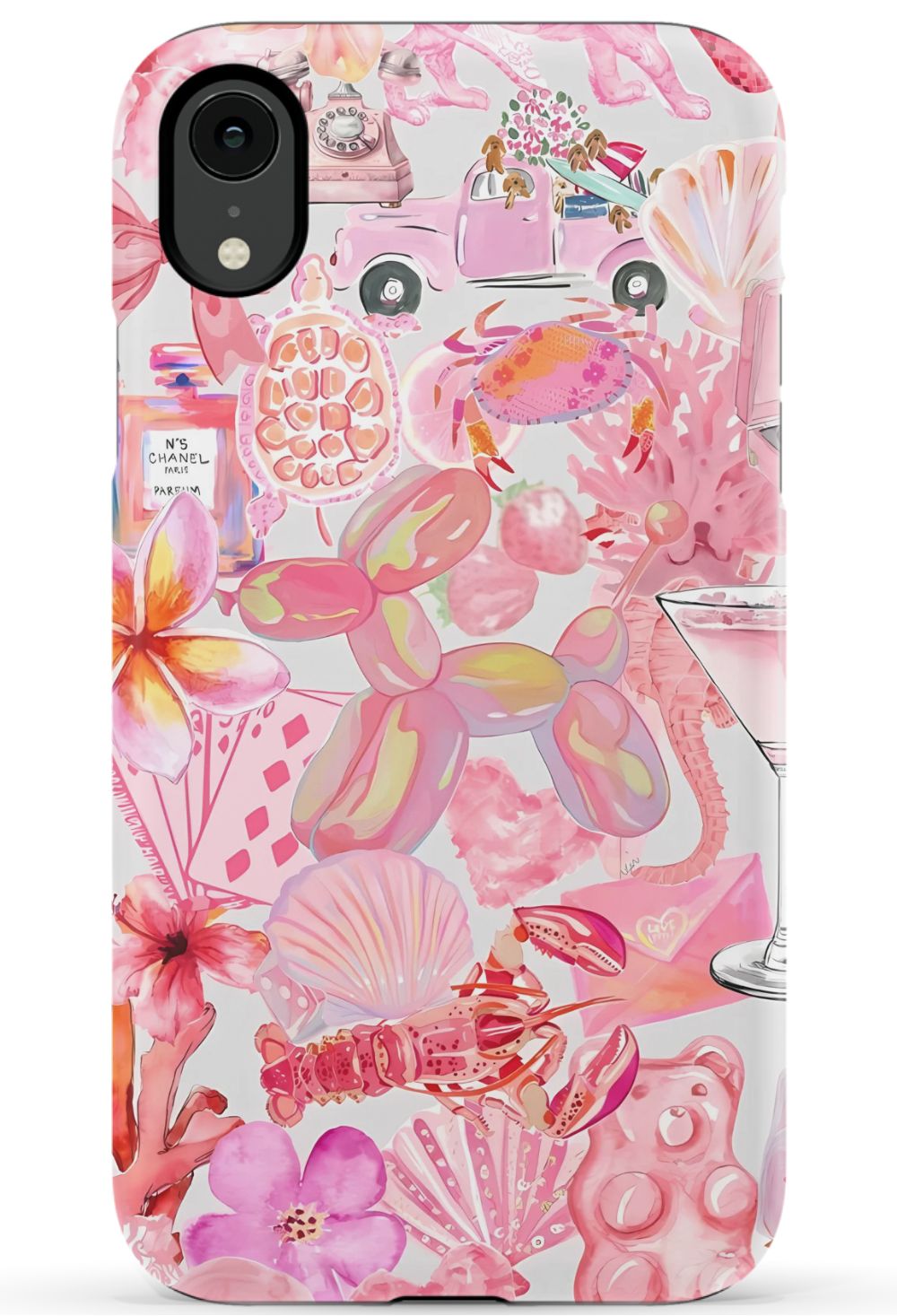 Pink Preppy Collage Phone Case