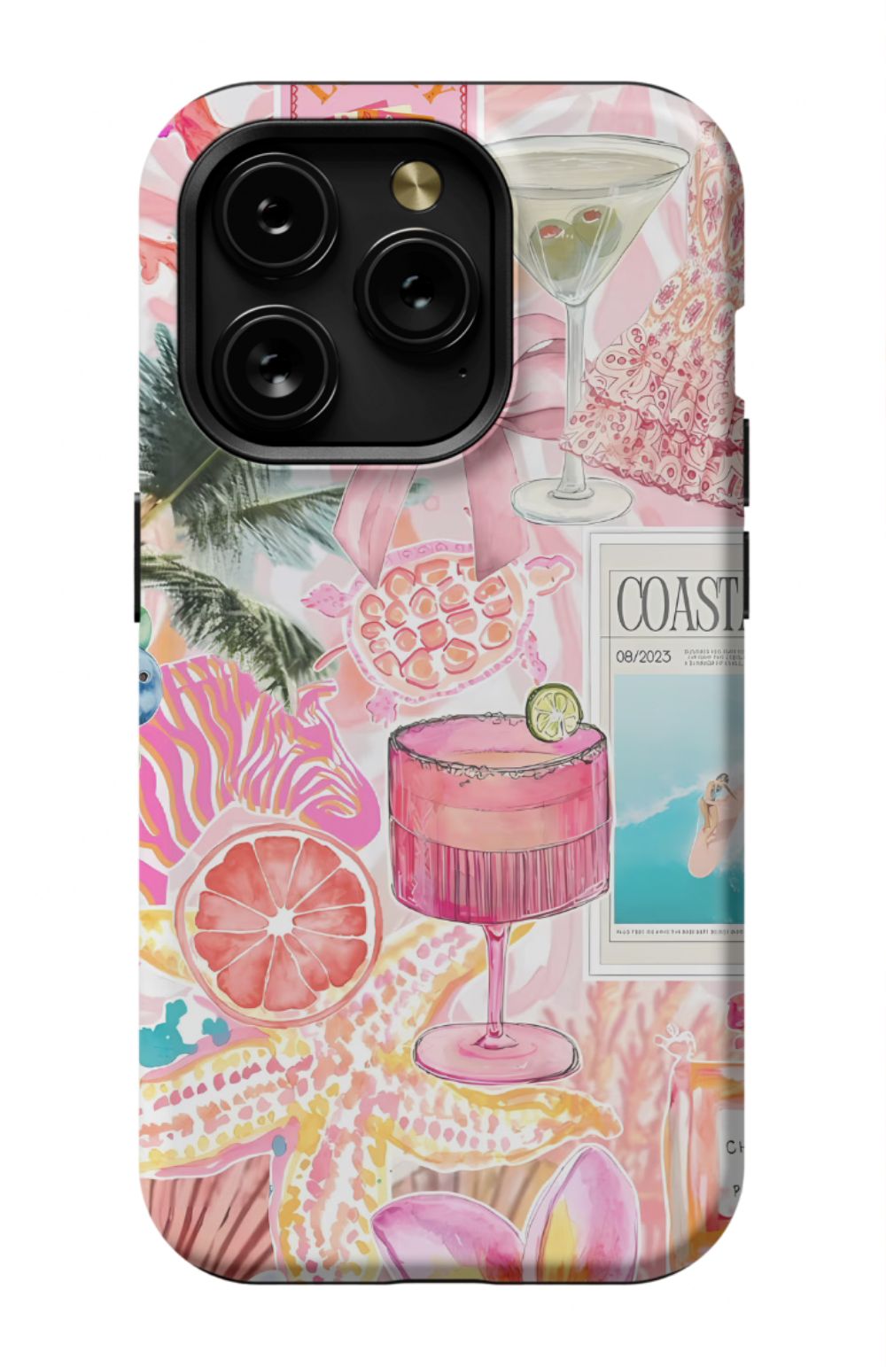 Coastal Preppy Collage Phone Case