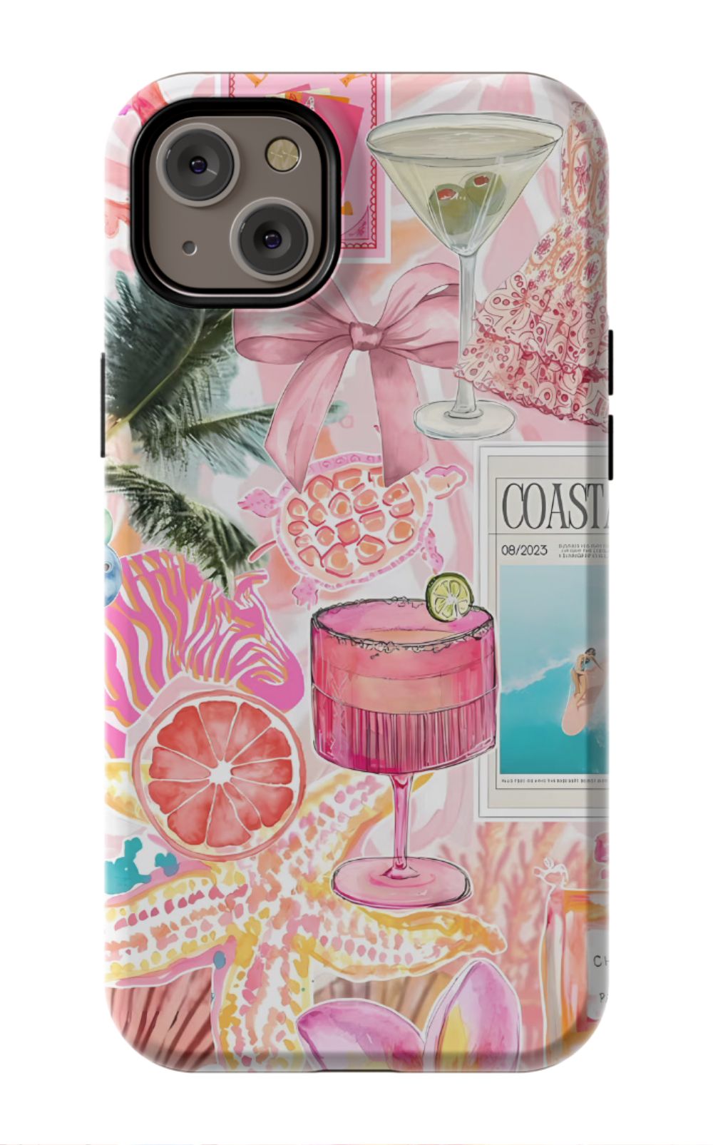 Coastal Preppy Collage Phone Case