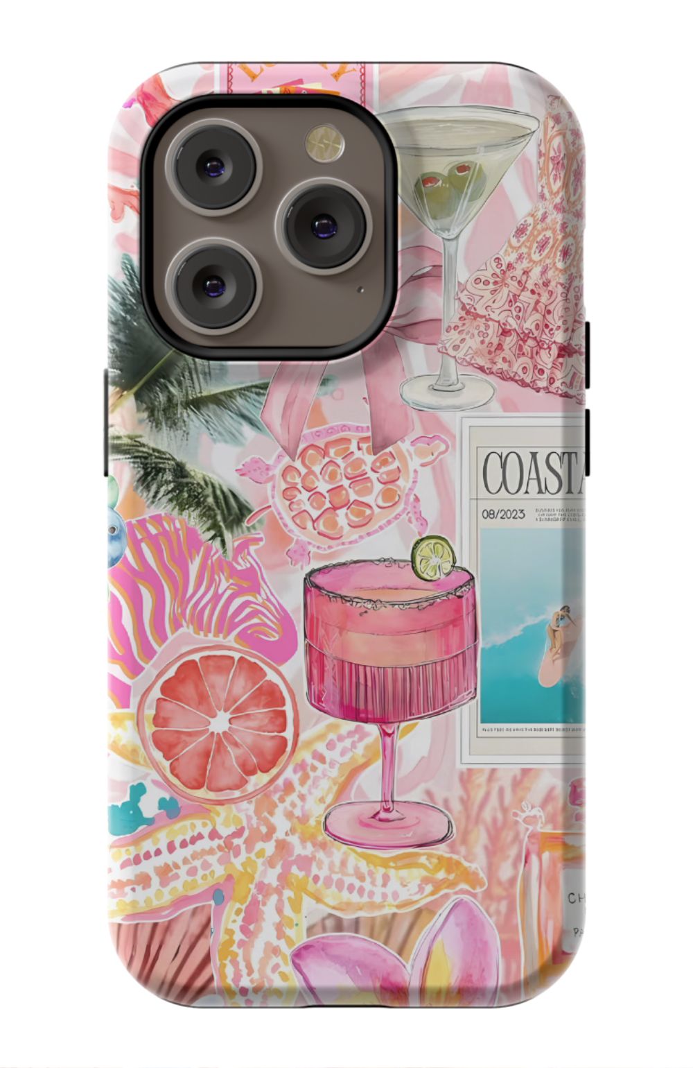 Coastal Preppy Collage Phone Case