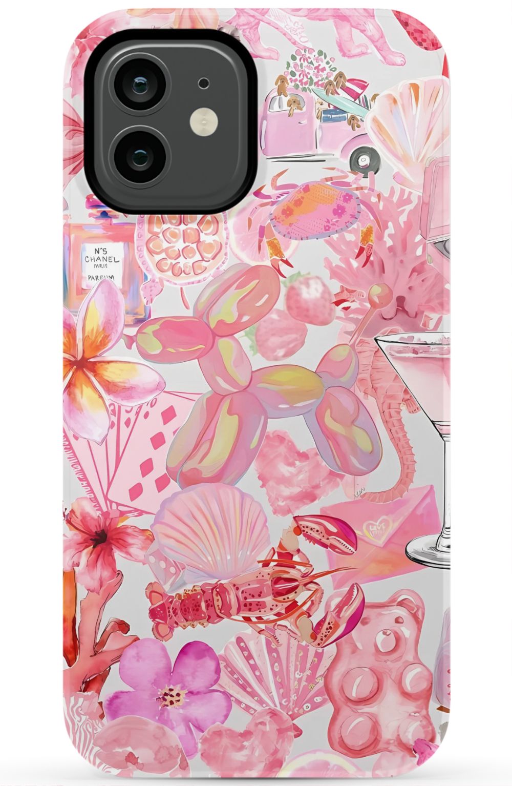 Pink Preppy Collage Phone Case