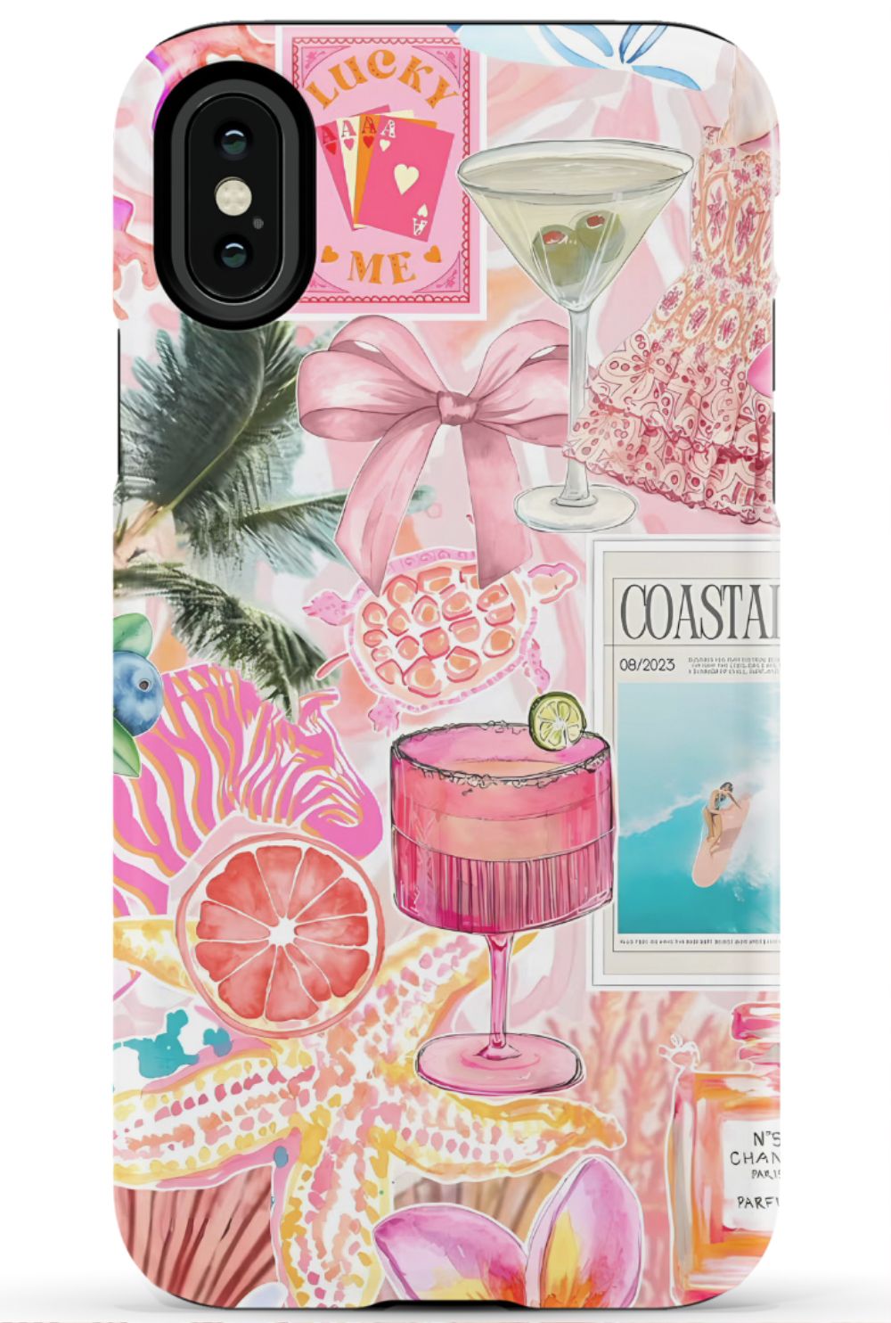 Coastal Preppy Collage Phone Case