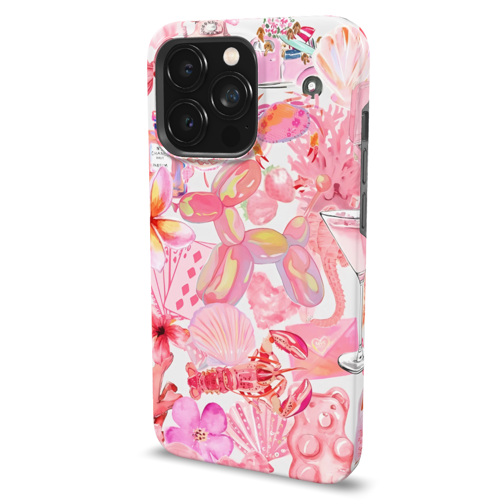 Pink Preppy Collage Phone Case