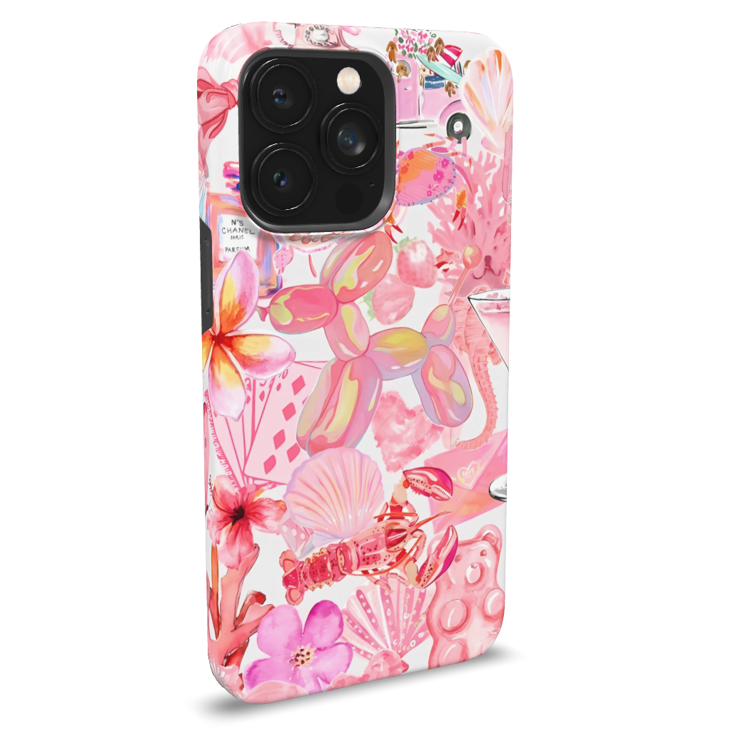 Pink Preppy Collage Phone Case