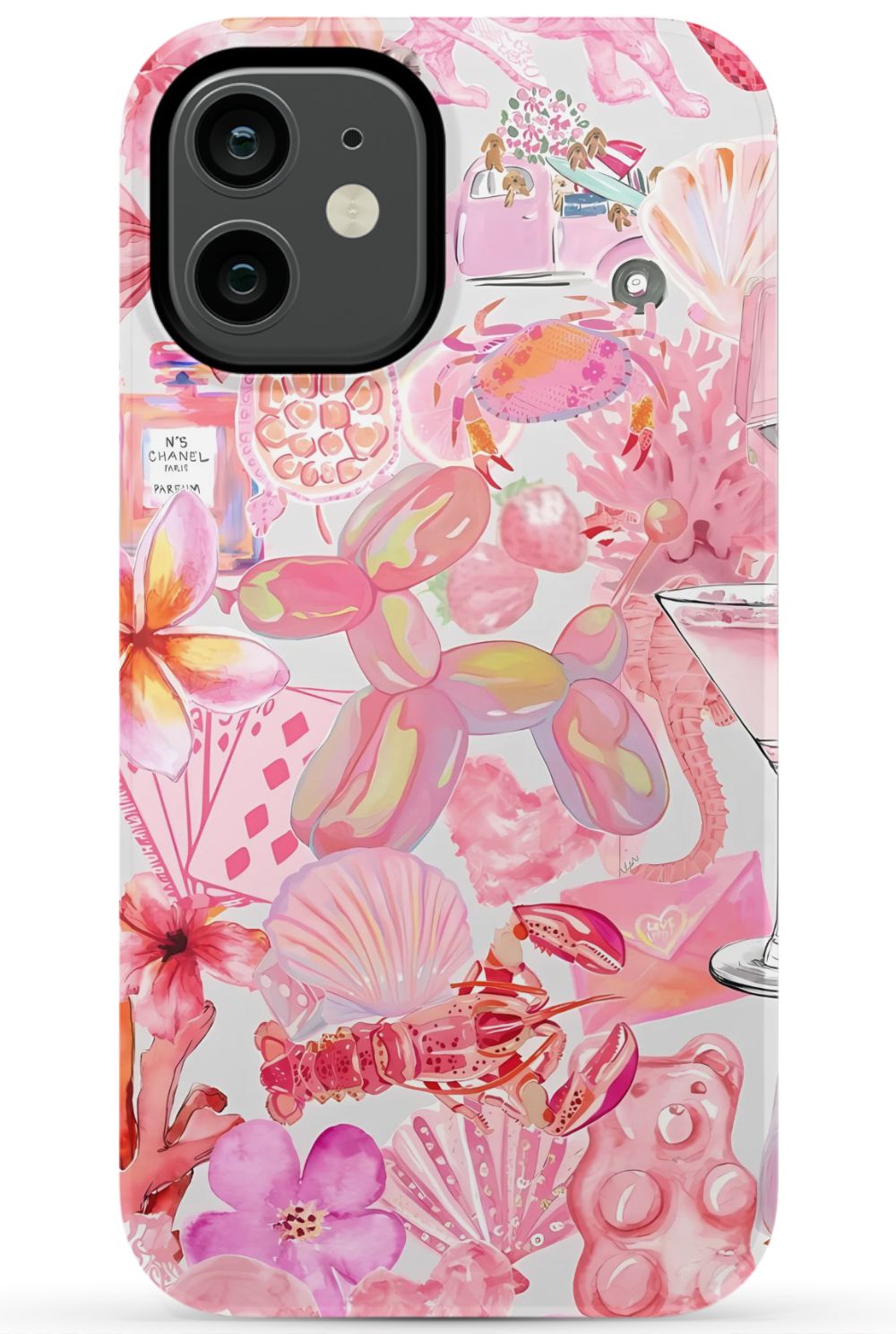 Pink Preppy Collage Phone Case