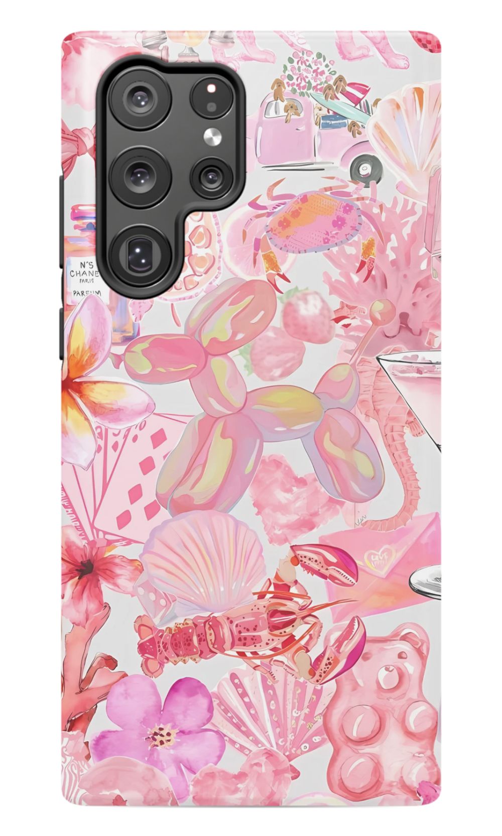 Pink Preppy Collage Phone Case