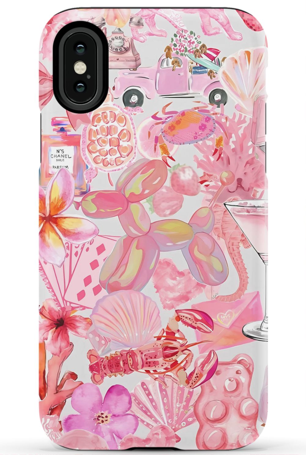 Pink Preppy Collage Phone Case