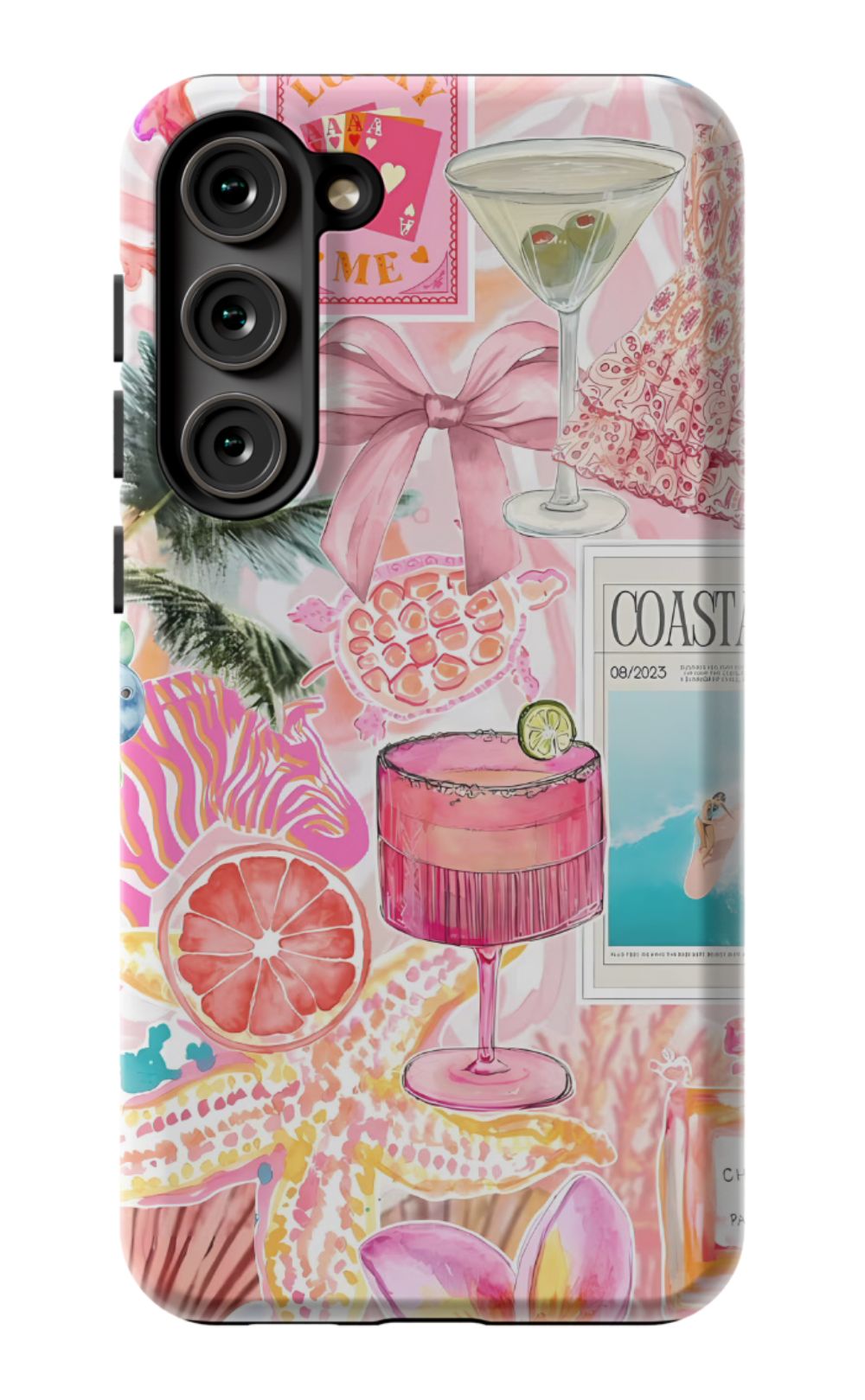 Coastal Preppy Collage Phone Case