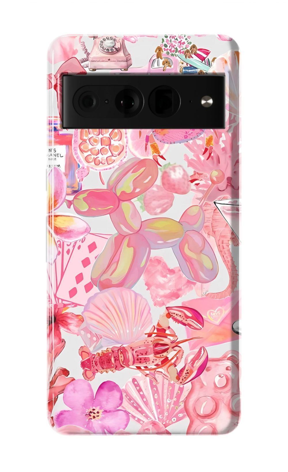 Pink Preppy Collage Phone Case