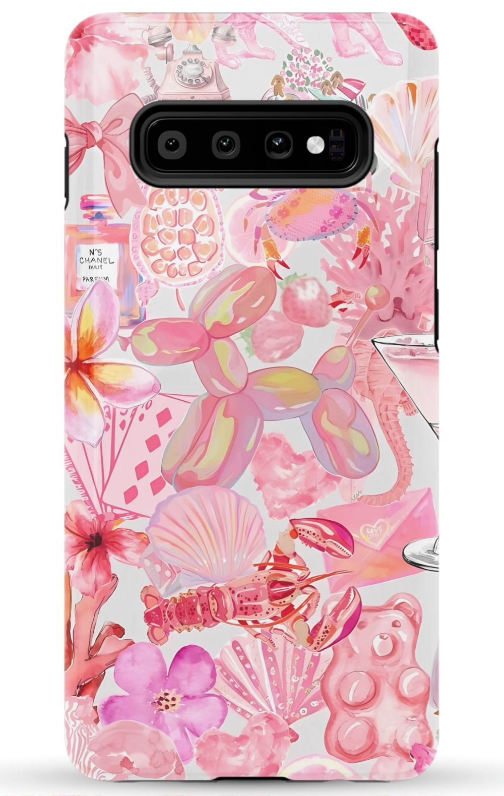 Pink Preppy Collage Phone Case