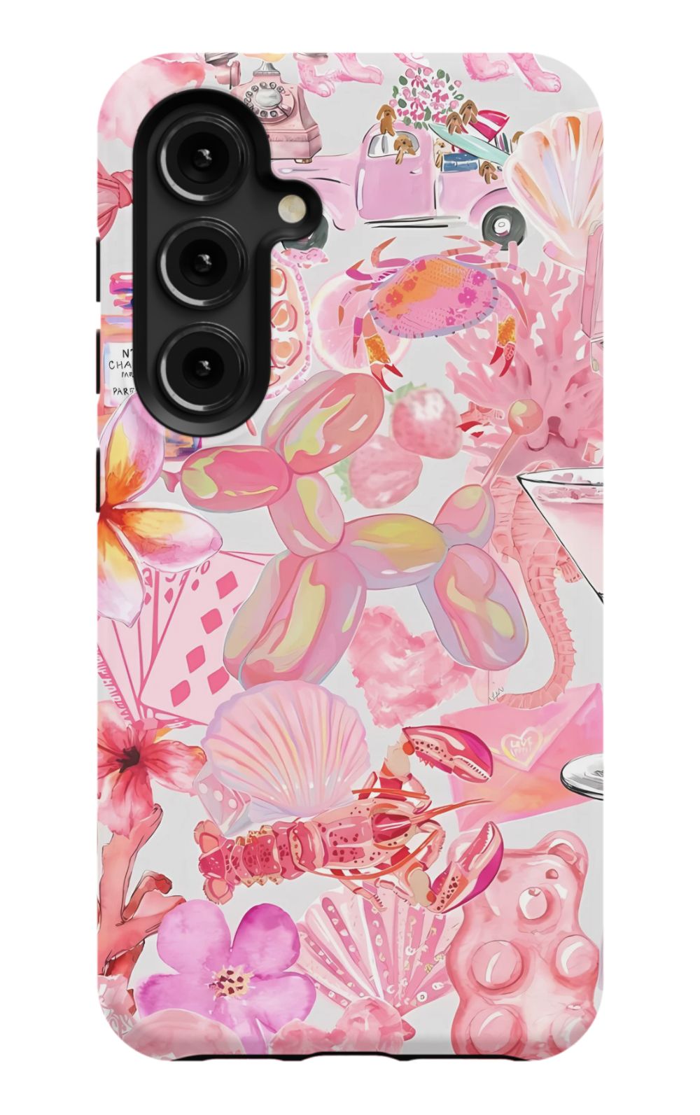 Pink Preppy Collage Phone Case