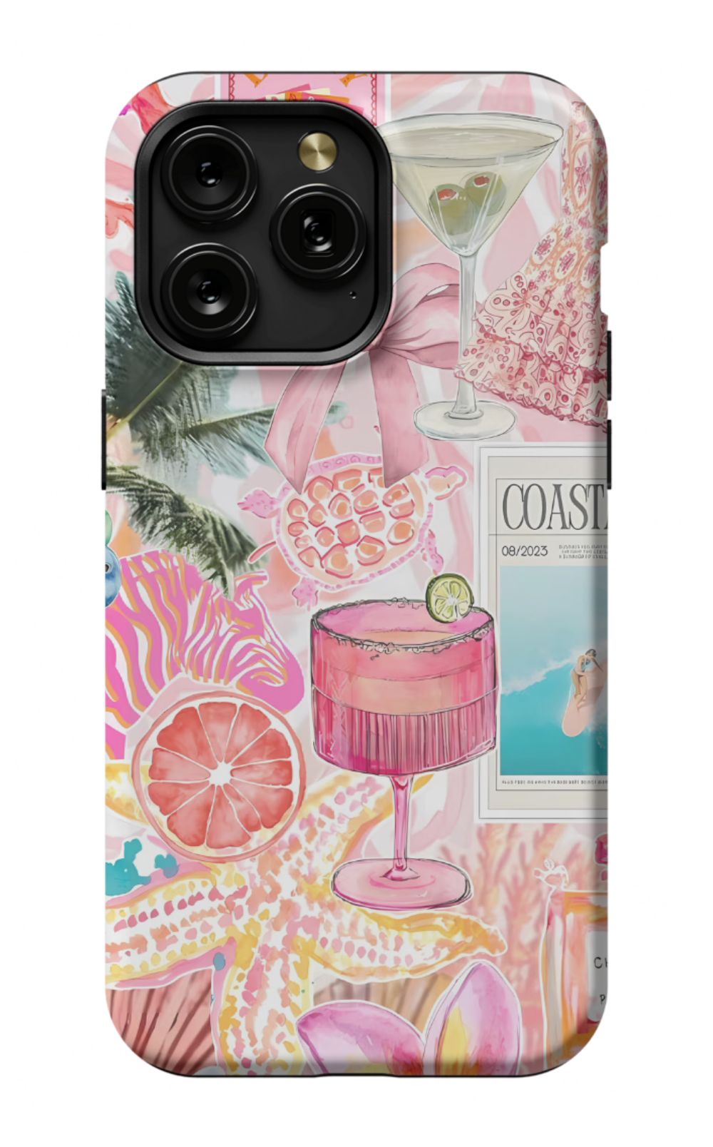 Coastal Preppy Collage Phone Case