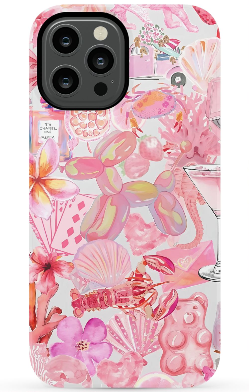 Pink Preppy Collage Phone Case