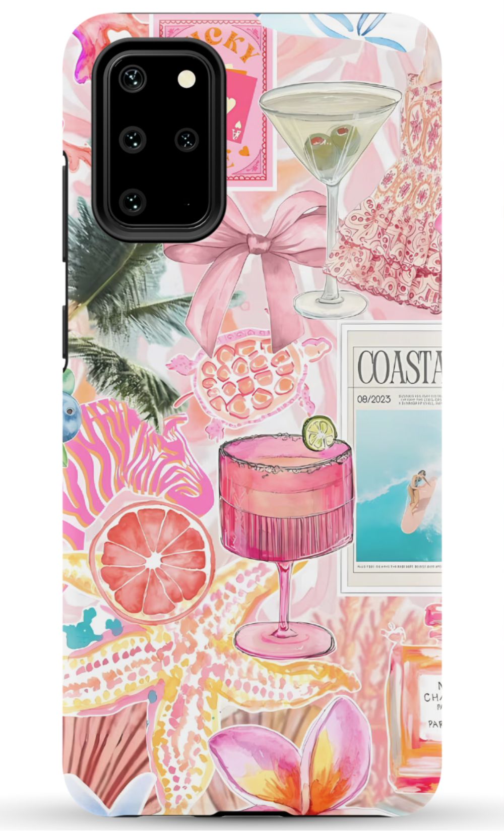 Coastal Preppy Collage Phone Case