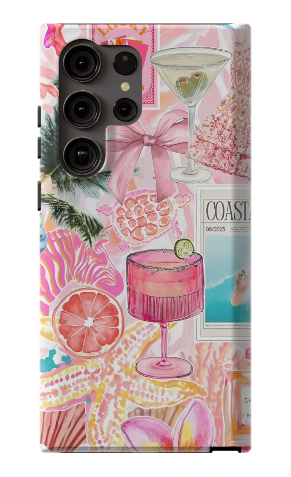 Coastal Preppy Collage Phone Case