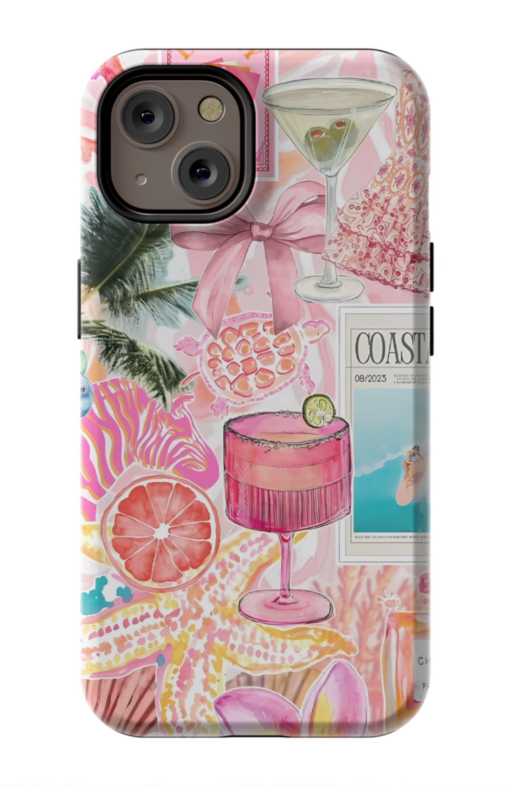 Coastal Preppy Collage Phone Case