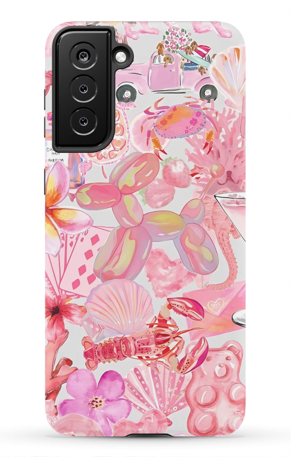 Pink Preppy Collage Phone Case