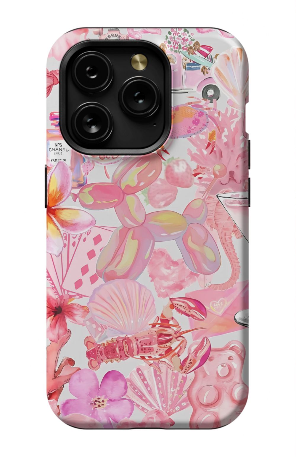 Pink Preppy Collage Phone Case