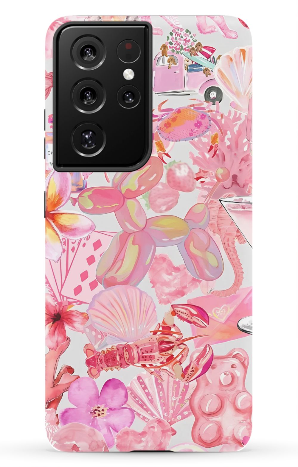 Pink Preppy Collage Phone Case