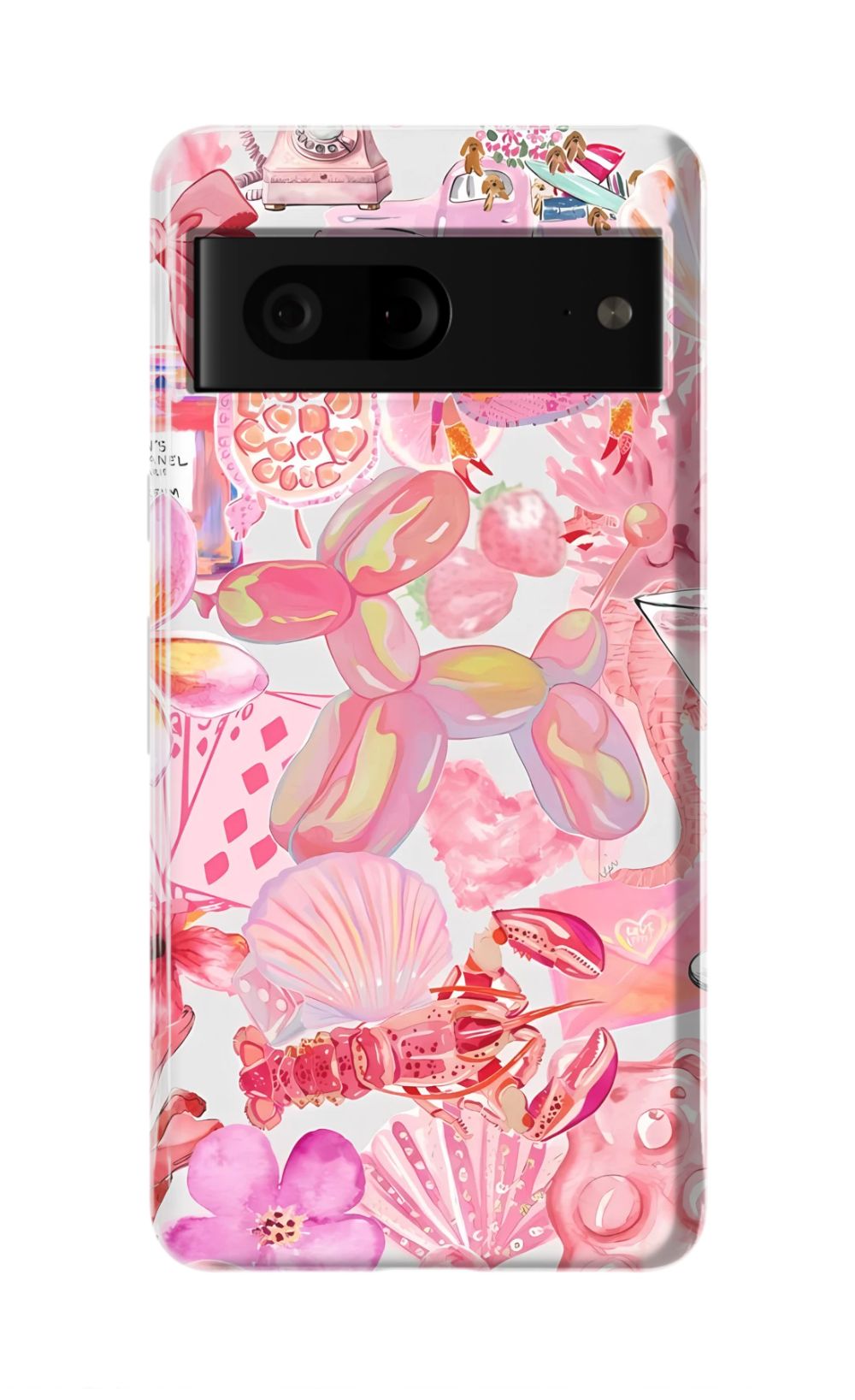 Pink Preppy Collage Phone Case