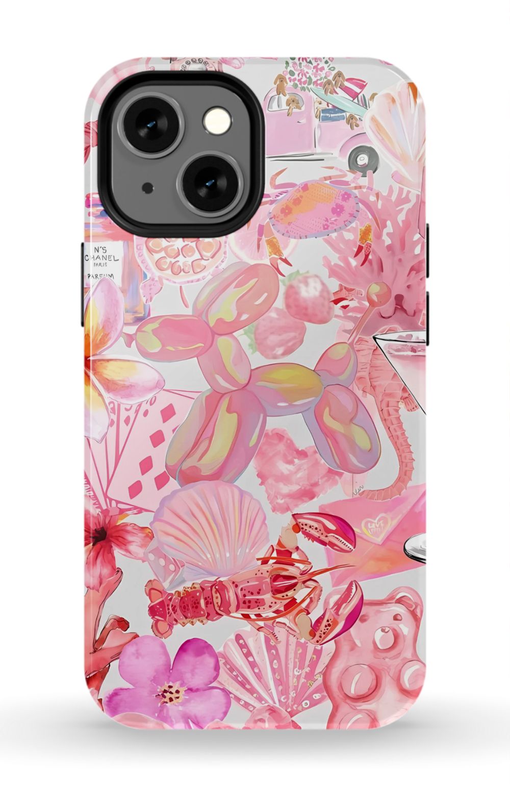 Pink Preppy Collage Phone Case