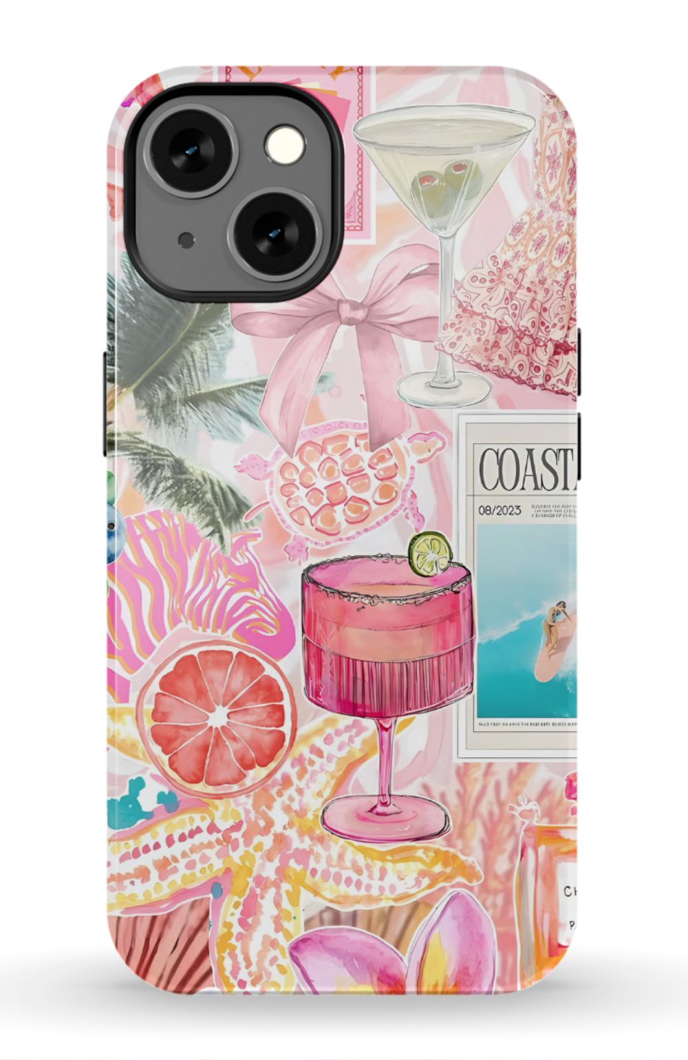 Coastal Preppy Collage Phone Case