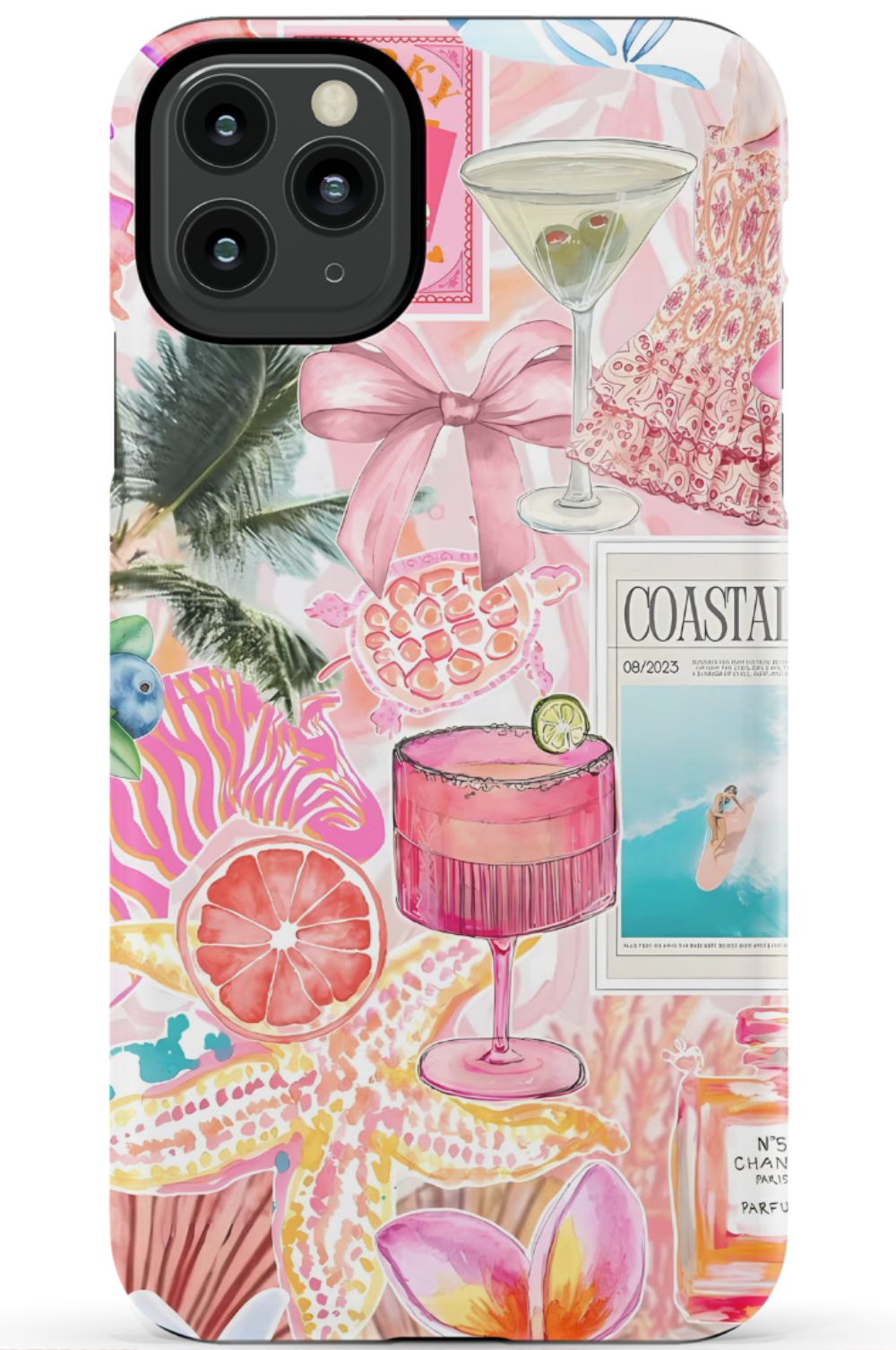 Coastal Preppy Collage Phone Case